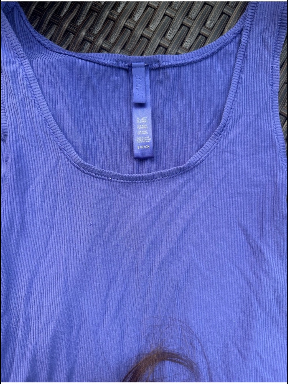 SKIMS Lavender Ribbed Tank & Shorts Sleep Set - Picture 2 of 5